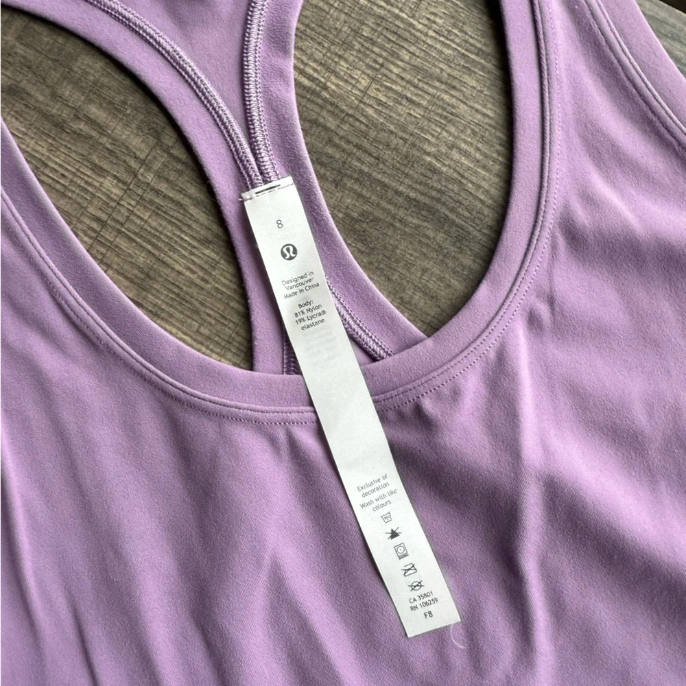 Lululemon Purple Razorback Tank Top - Picture 2 of 3